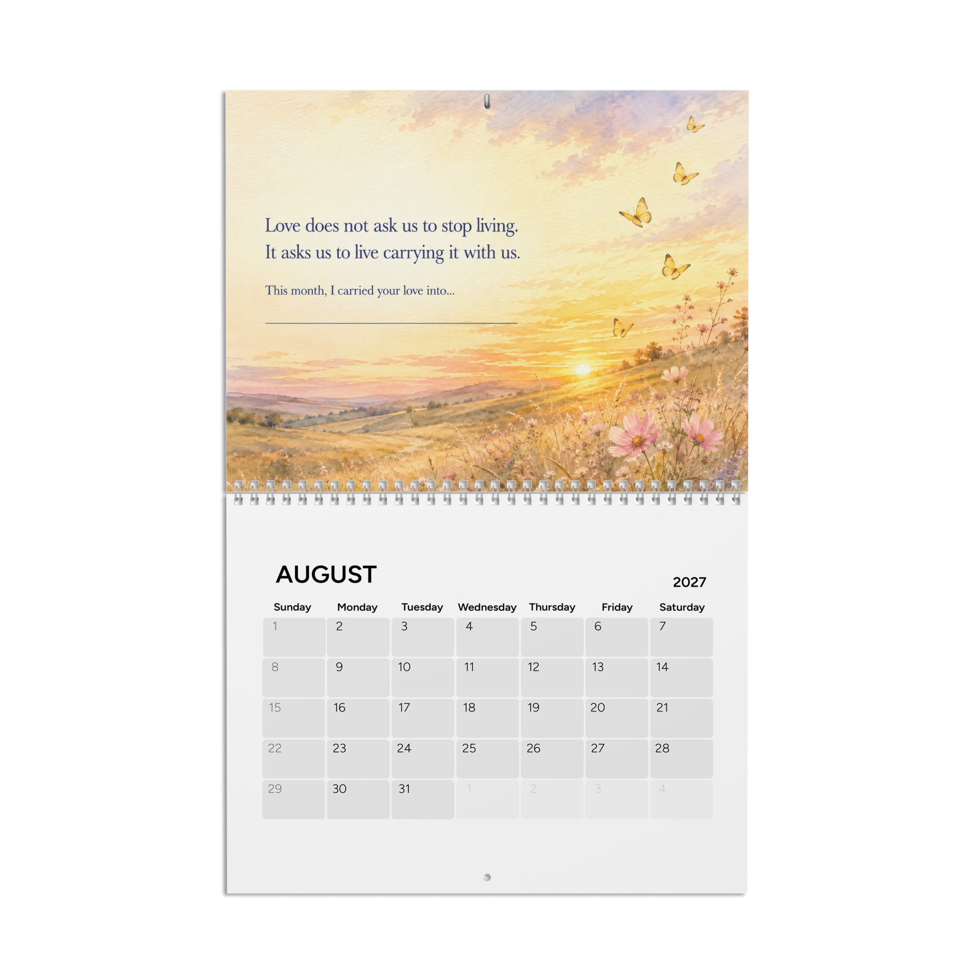 Hi, Dad 2027 Keepsake Calendar — A Year of Love, Signs And Beautiful Moments - Image 4