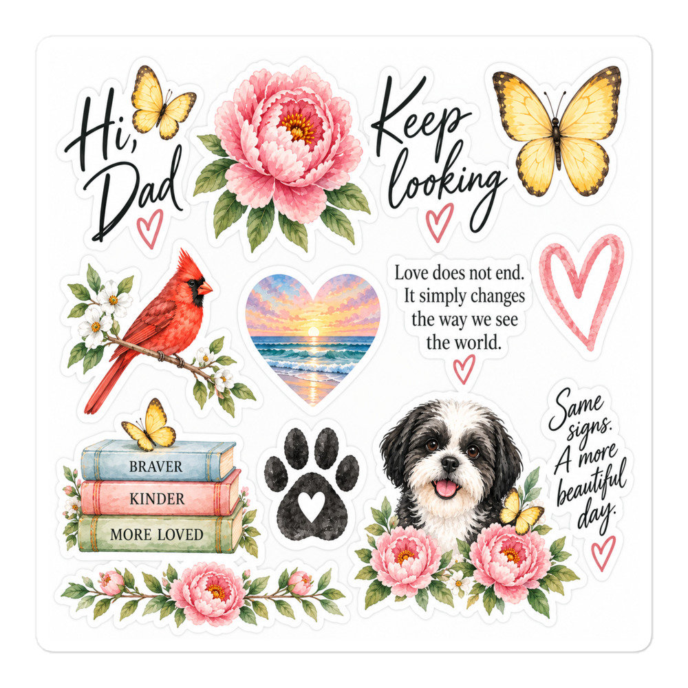 Hi, Dad Sticker Sheet | Keep Looking Collection